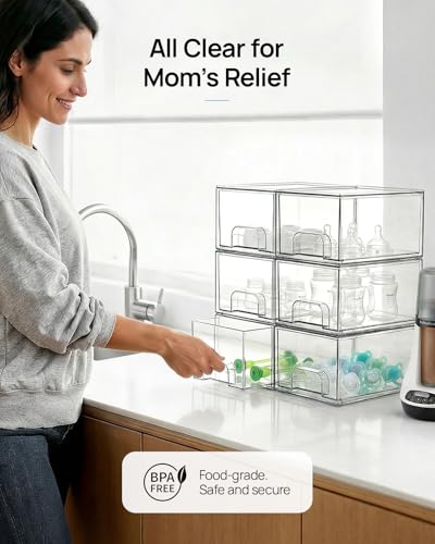 Tall Stackable Storage Drawers for Home Organization
