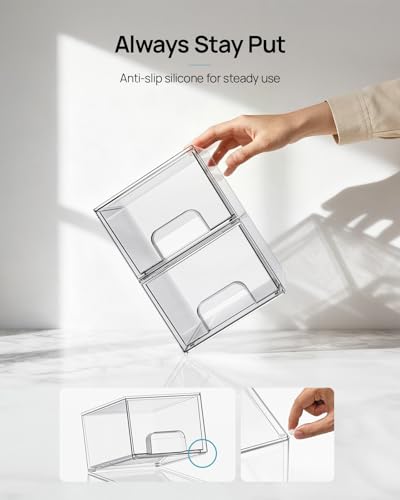 Tall Stackable Storage Drawers for Home Organization