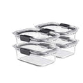 Nine Piece Leakproof Glass Food Storage Container Set in Assorted Sizes