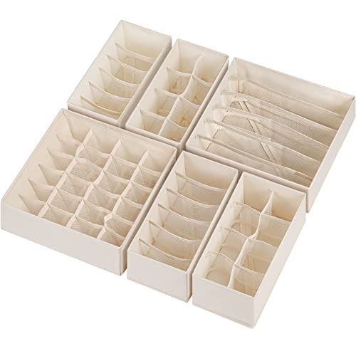 Foldable Fabric Drawer Organizers for Underwear Socks Bras and Ties