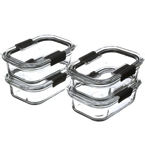 Nine Piece Leakproof Glass Food Storage Container Set in Assorted Sizes