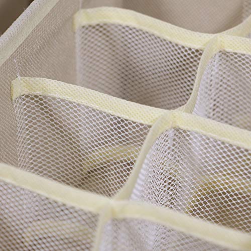 Twelve Pack Foldable Fabric Drawer Organizers for Clothes and Lingerie