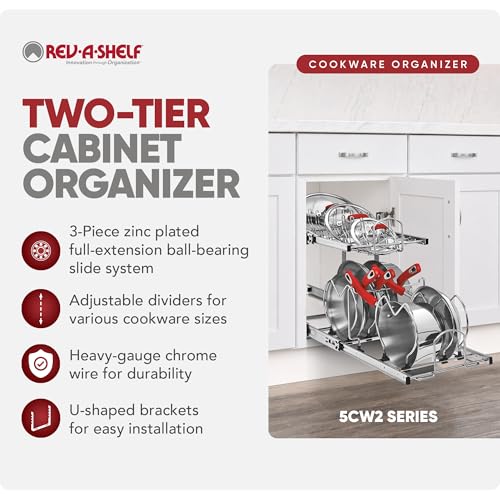 12 Inch Two Tier Cookware Organizer