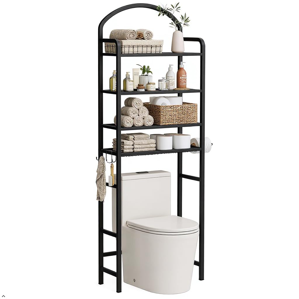 Space Saving Over The Toilet Bathroom Storage Organizer