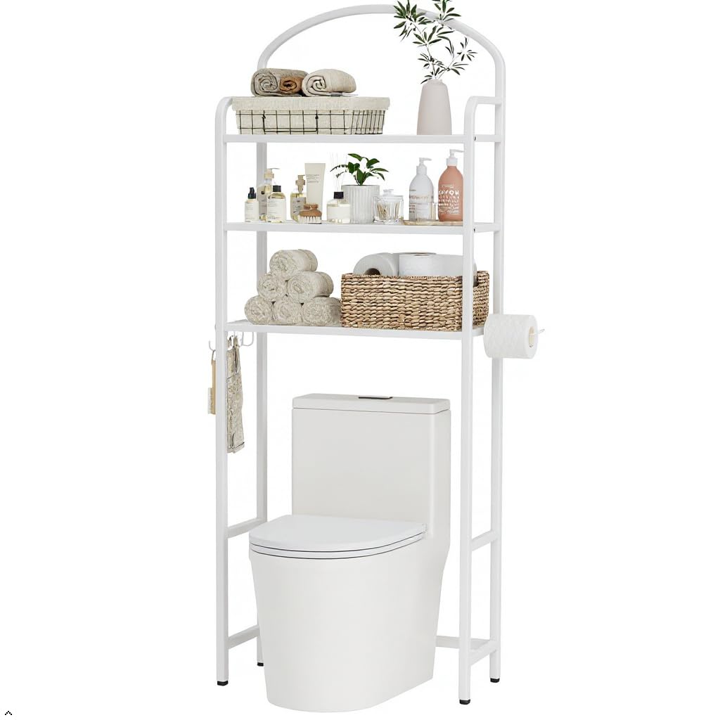 Space Saving Over The Toilet Bathroom Storage Organizer