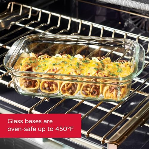 Nine Piece Leakproof Glass Food Storage Container Set in Assorted Sizes
