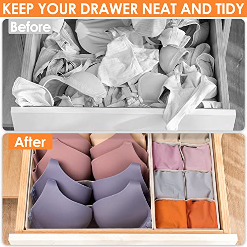 Foldable Fabric Drawer Organizers for Underwear Socks Bras and Ties