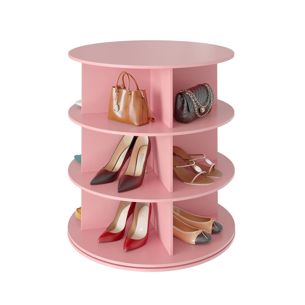 Seven Tier Rotating Shoe Rack Tower for Shoes and Handbags