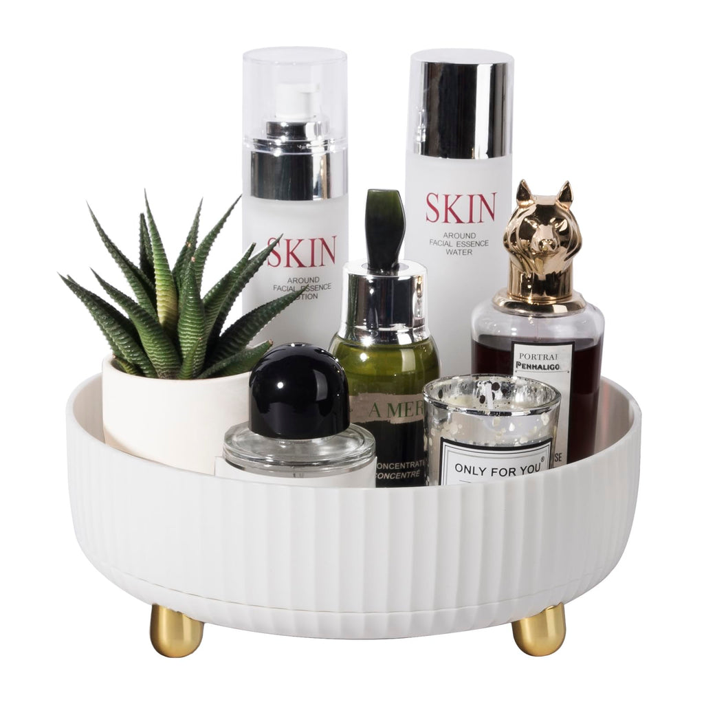 360 Degree Rotating Makeup Perfume and Skincare Organizer Tray