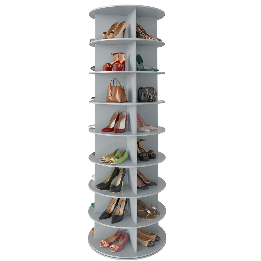Seven Tier Rotating Shoe Rack Tower for Shoes and Handbags