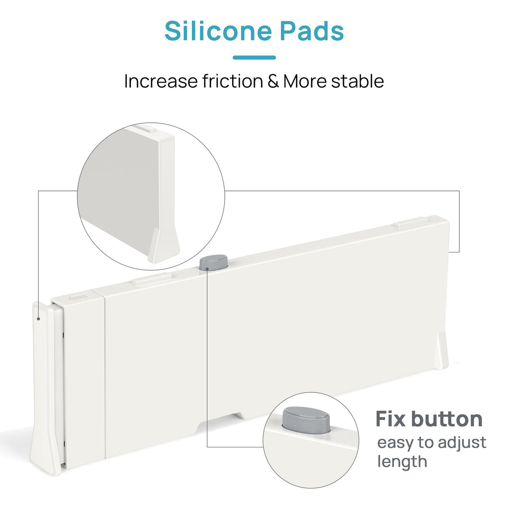 Adjustable Drawer Dividers for Clothes and Closet Organization