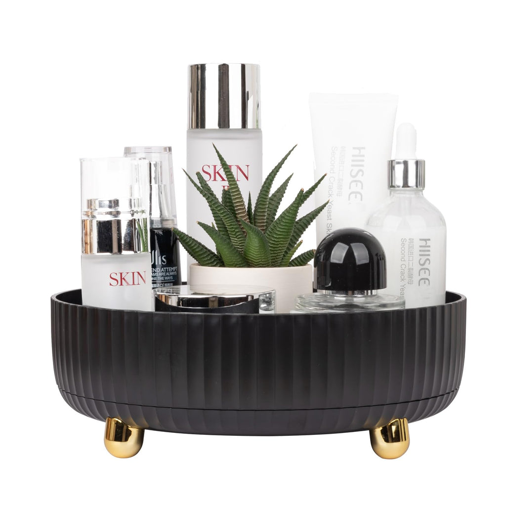 360 Degree Rotating Makeup Perfume and Skincare Organizer Tray