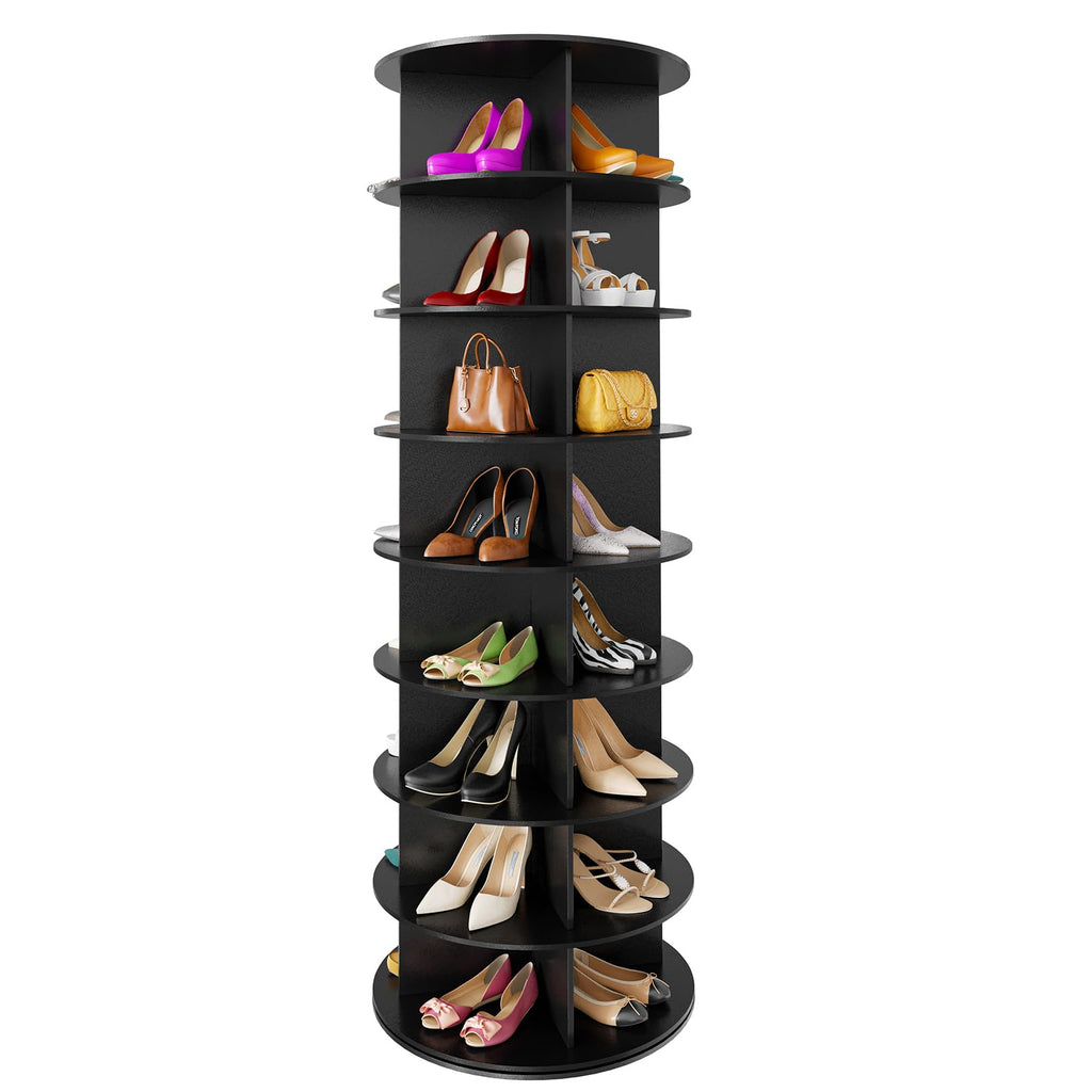 Seven Tier Rotating Shoe Rack Tower for Shoes and Handbags