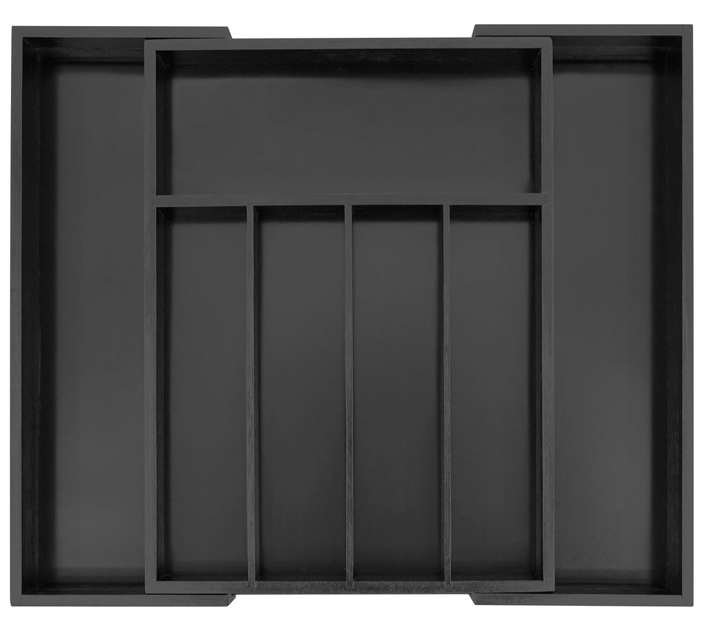 Expandable Bamboo Kitchen Drawer Organizer for Utensils and Cutlery