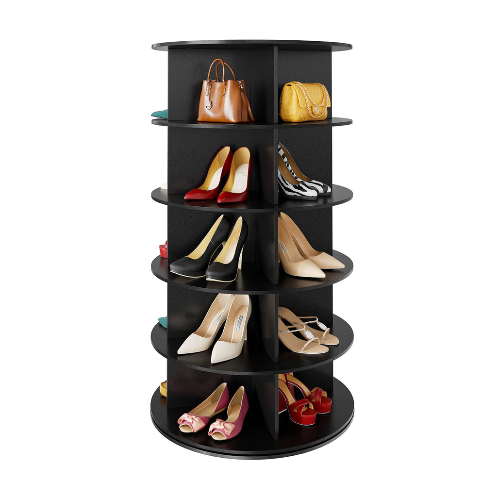 Seven Tier Rotating Shoe Rack Tower for Shoes and Handbags