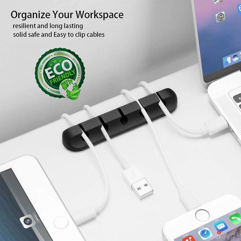 Adhesive Cable Clips for Cable Management and Cord Organization