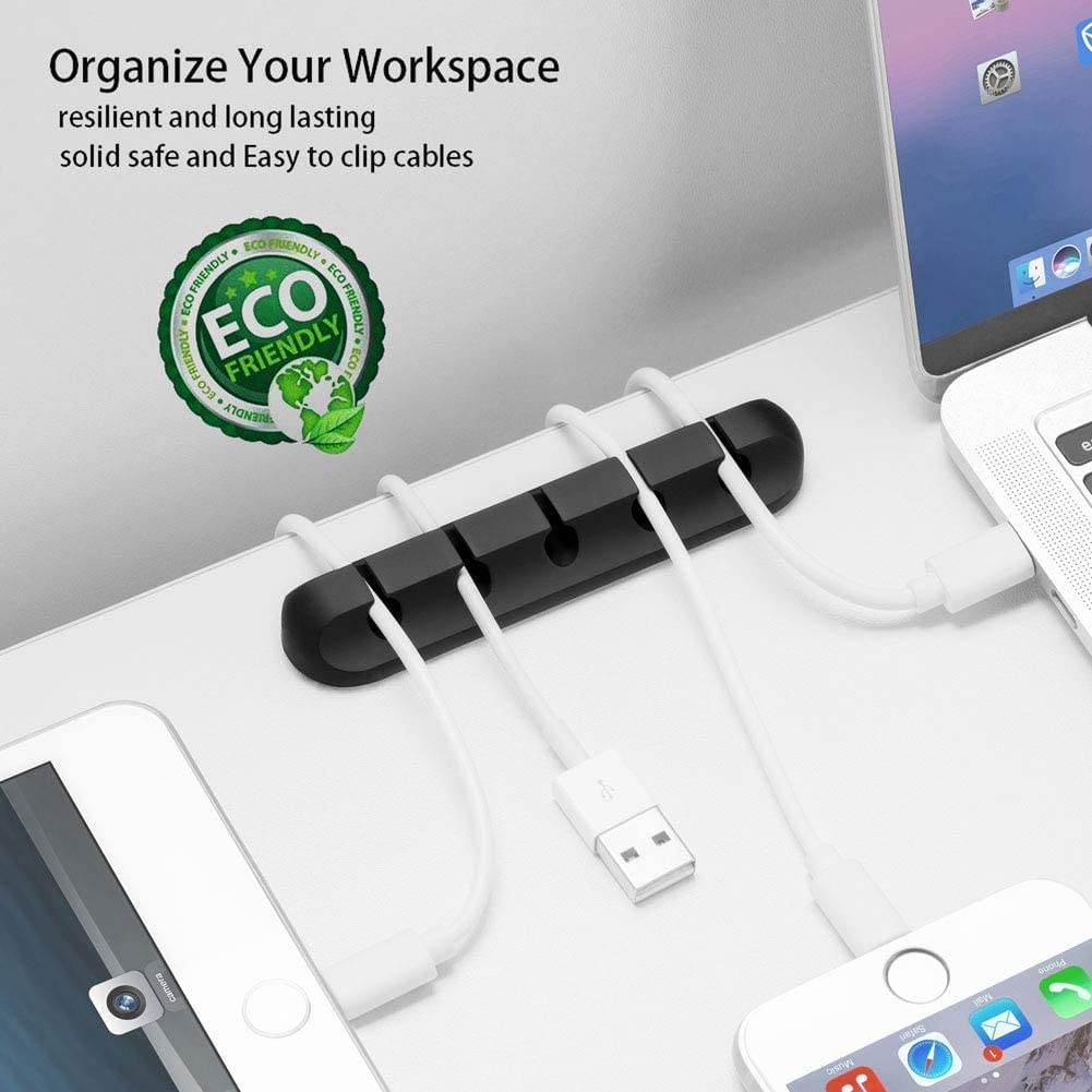 Adhesive Cable Clips for Cable Management and Cord Organization