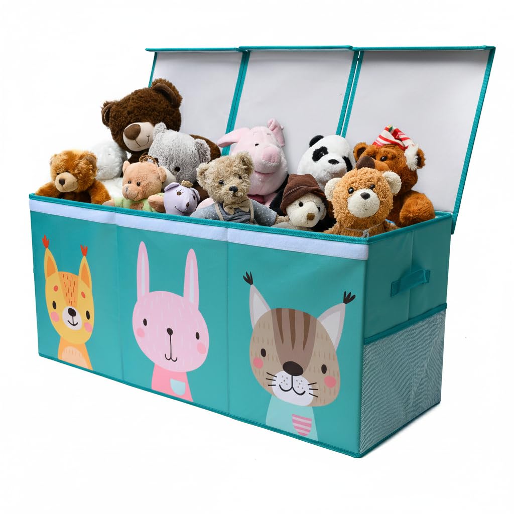 Extra Large Collapsible Toy Storage Box with Lid