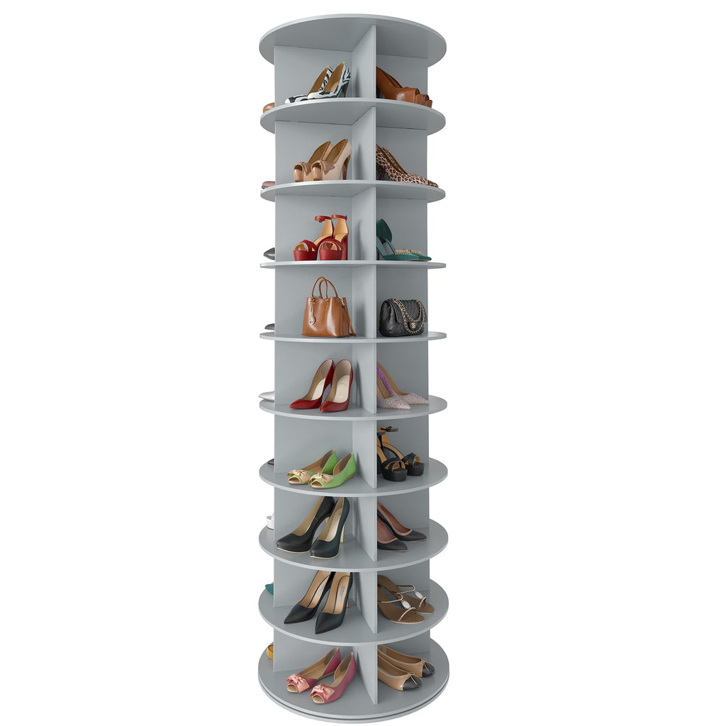 Seven Tier Rotating Shoe Rack Tower for Shoes and Handbags