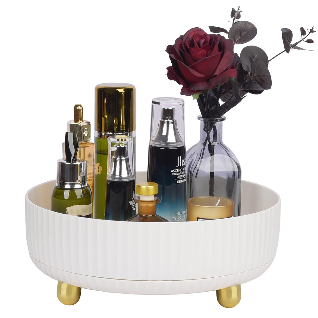 360 Degree Rotating Makeup Perfume and Skincare Organizer Tray