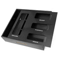 Bamboo Kitchen Drawer Bag Storage Organizer with Four Size Compartments