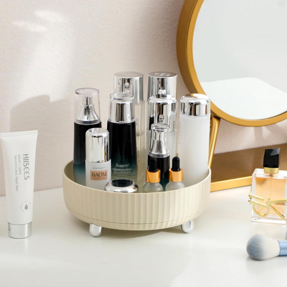 360 Degree Rotating Makeup Perfume and Skincare Organizer Tray