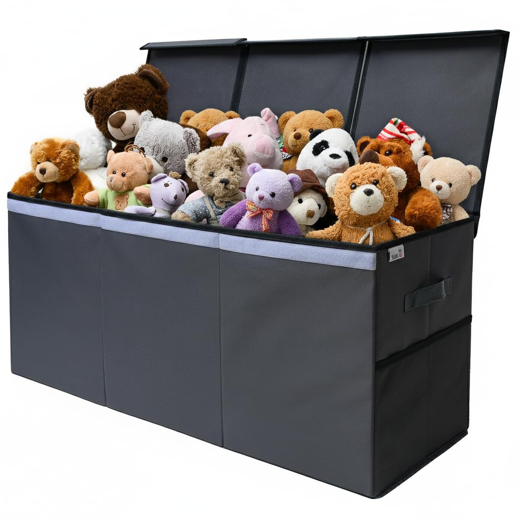 Extra Large Collapsible Toy Storage Box with Lid