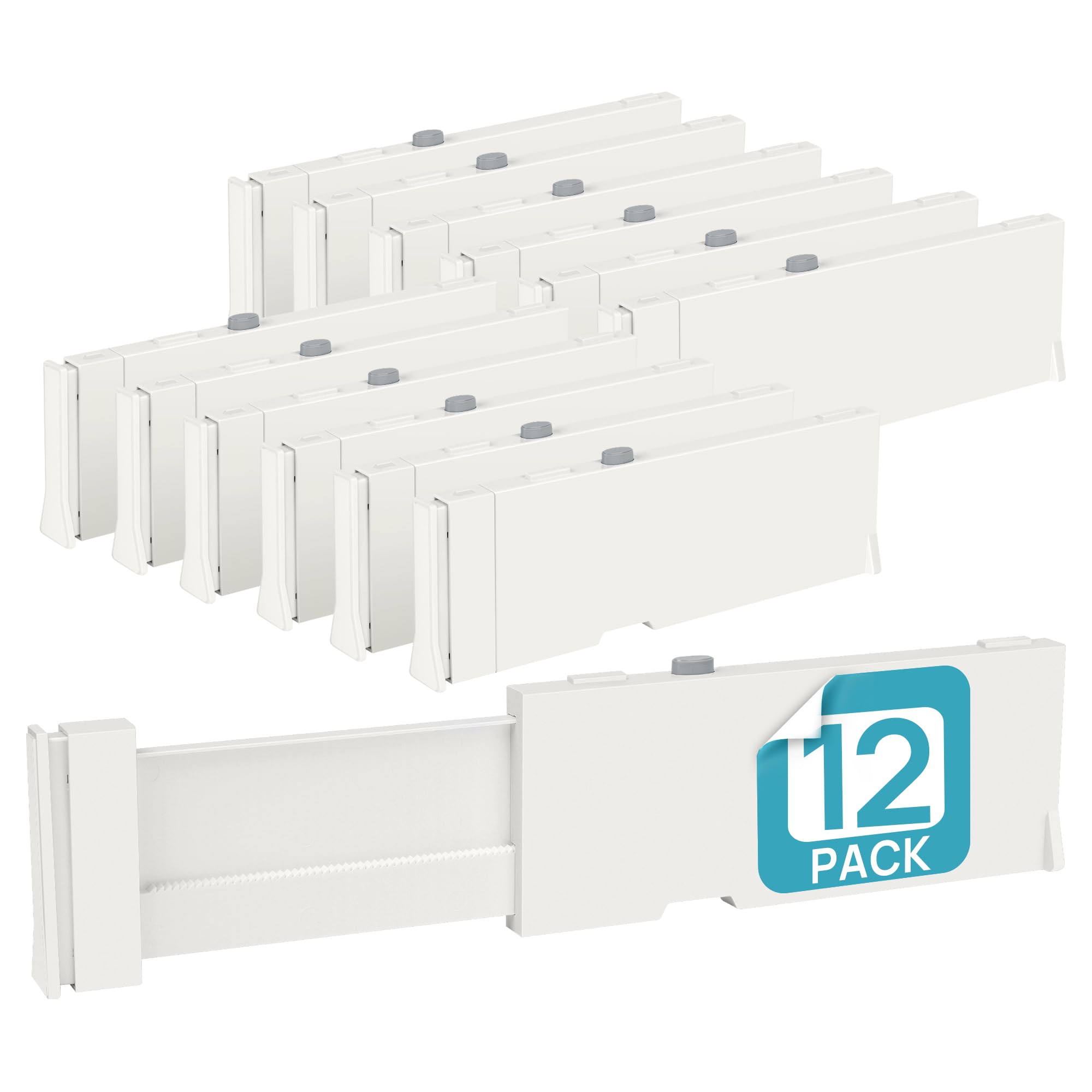 Adjustable Drawer Dividers for Clothes and Closet Organization