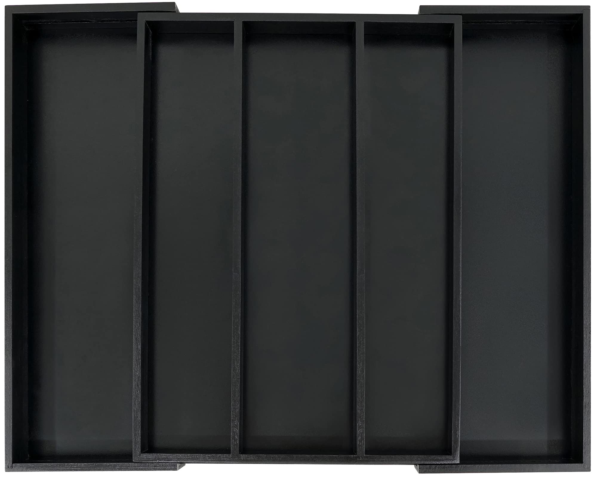 Expandable Bamboo Kitchen Drawer Organizer for Utensils and Cutlery