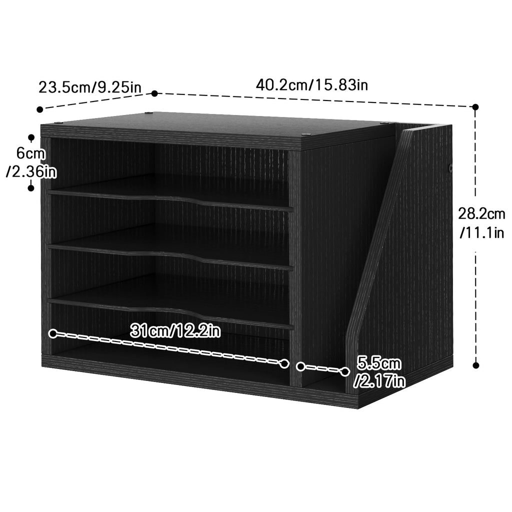Desk File Organizer for Documents and Office Supplies