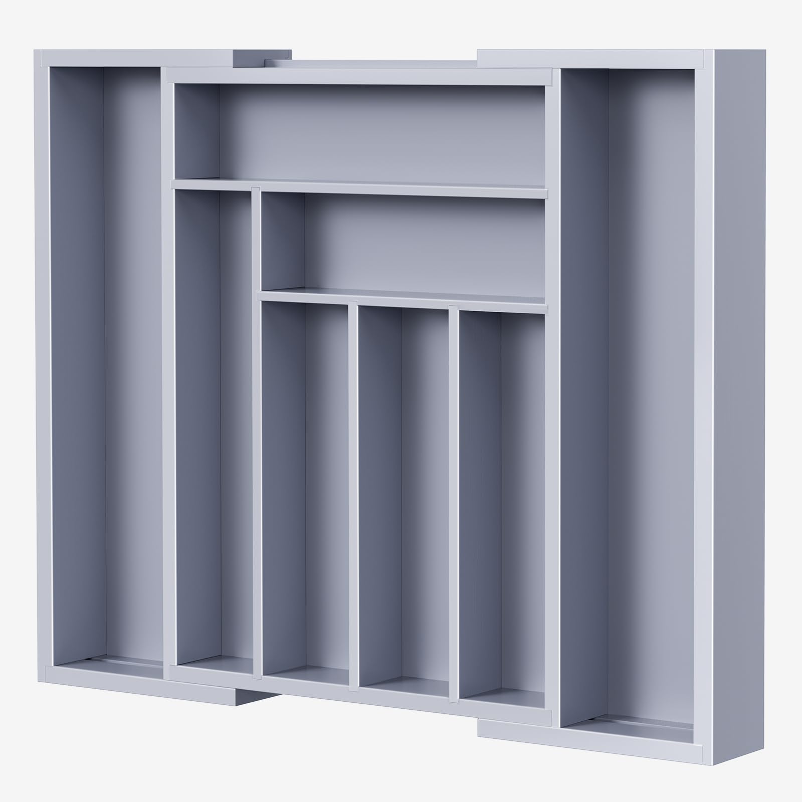 Expandable Bamboo Silverware and Cutlery Tray Organizer