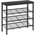 Shoe Rack Organizer with Storage Shelves and Spacious Top