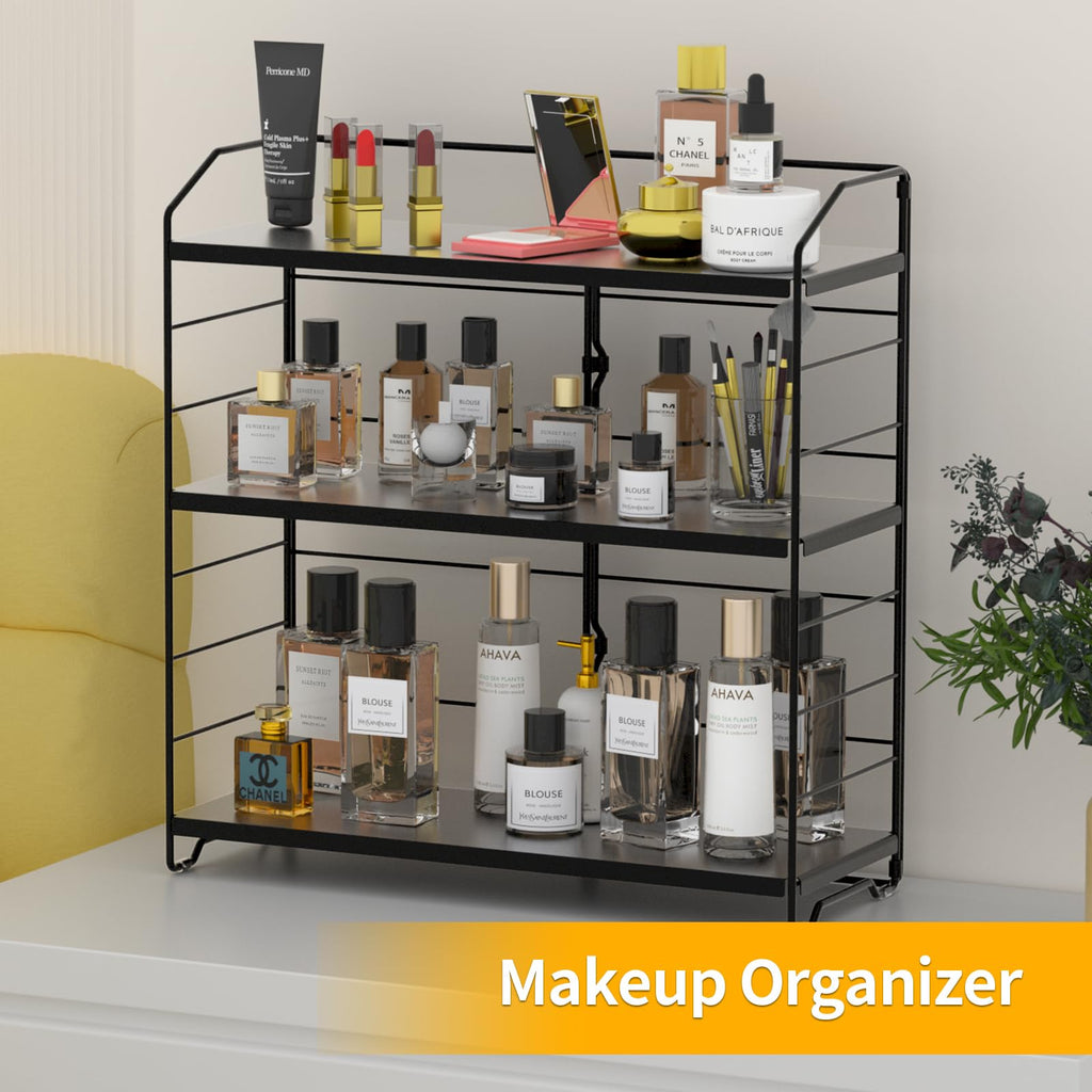 Bathroom Countertop Organizer Rack for Cosmetics and Kitchen Spices