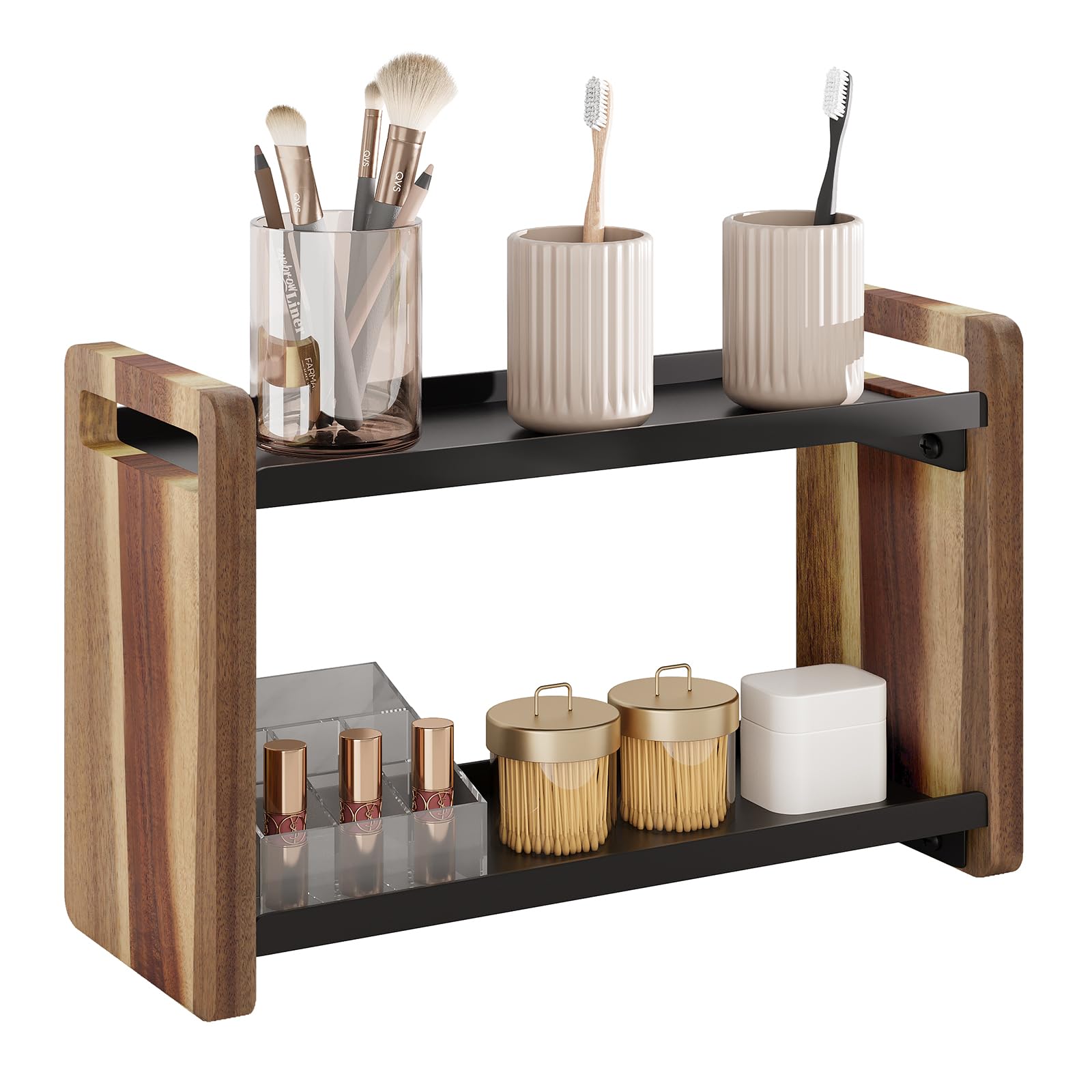 Bathroom Countertop Under Sink and Cabinet Spice Rack Organizer