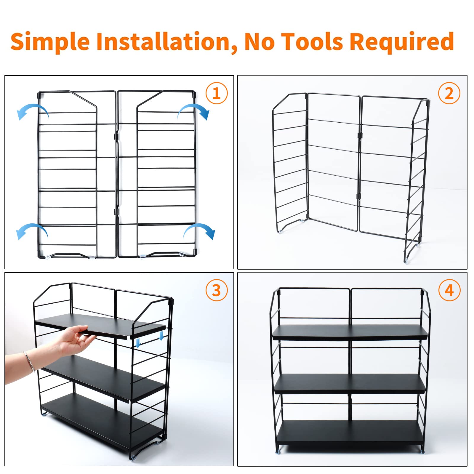 Bathroom Countertop Organizer Rack for Cosmetics and Kitchen Spices
