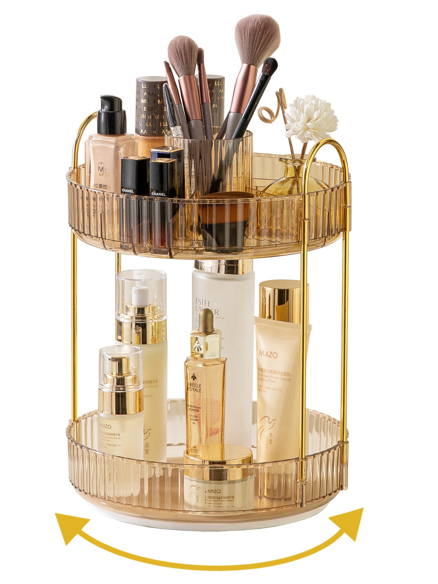 Large Capacity 360 Degree Rotating Makeup and Skincare Organizer
