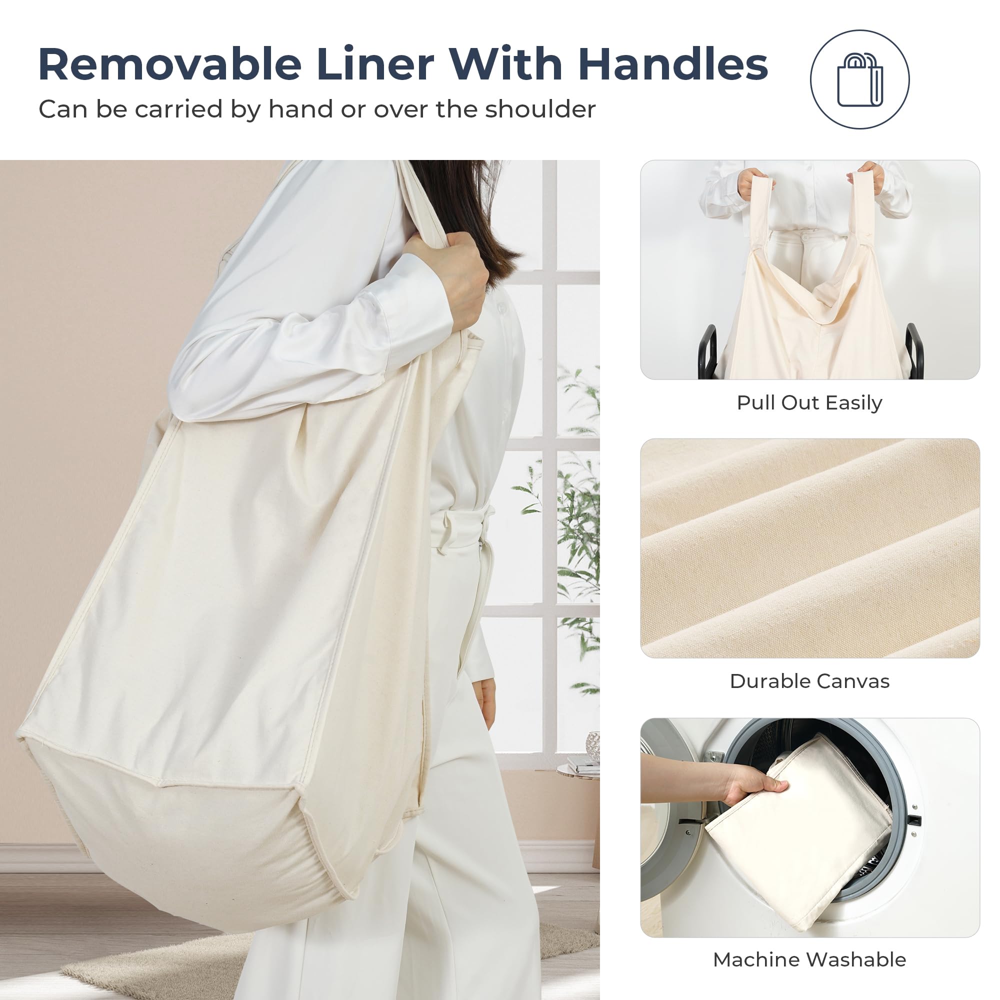 Laundry Hamper with Removable Laundry Bag