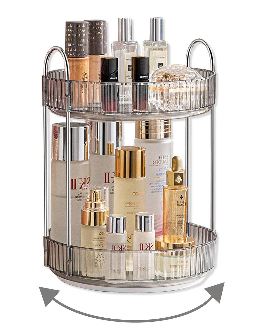 Large Capacity 360 Degree Rotating Makeup and Skincare Organizer
