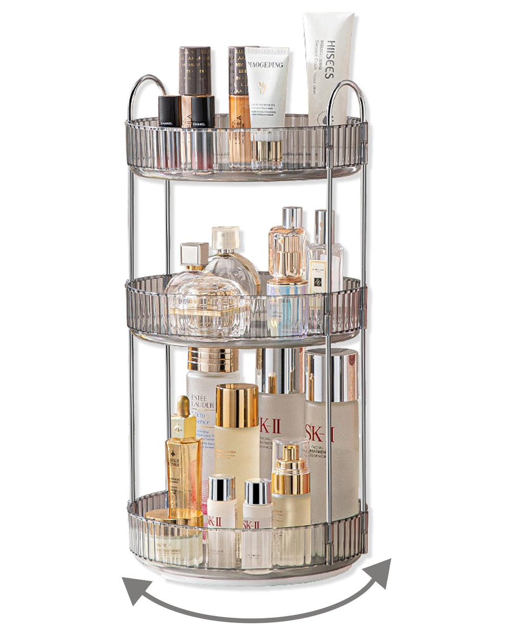 Large Capacity 360 Degree Rotating Makeup and Skincare Organizer