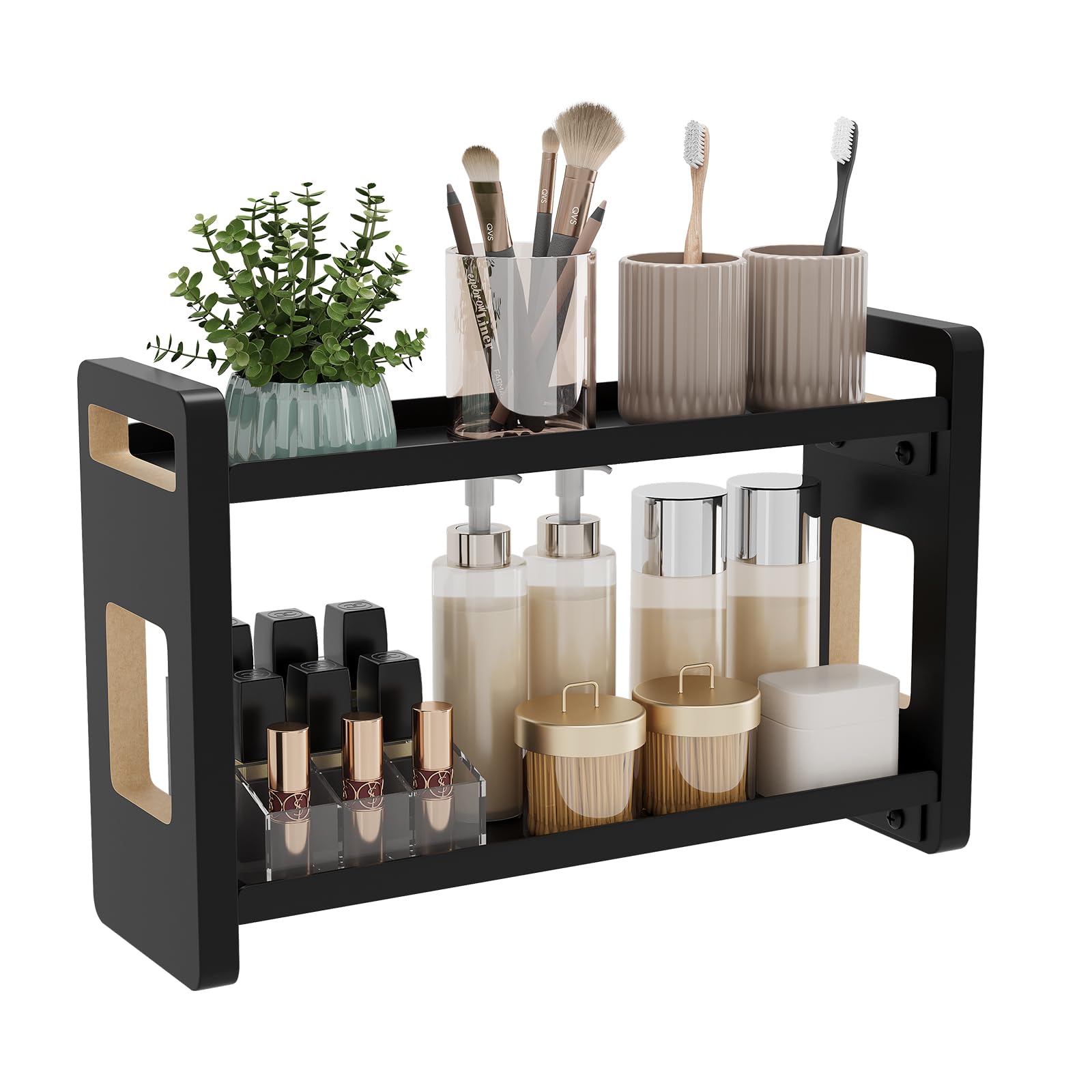 Bathroom Countertop Under Sink and Cabinet Spice Rack Organizer