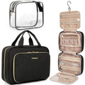 Hanging Travel Toiletry and Makeup Organizer with Transparent Cosmetic Bag
