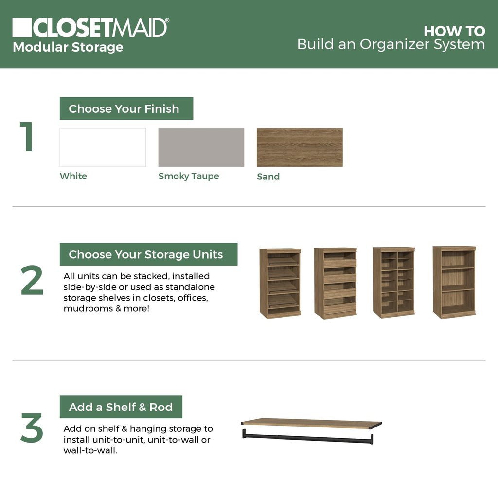 Modular Closet Storage Organizer Unit