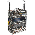 Collapsible Hanging Suitcase Organizer with Portable Travel Shelves