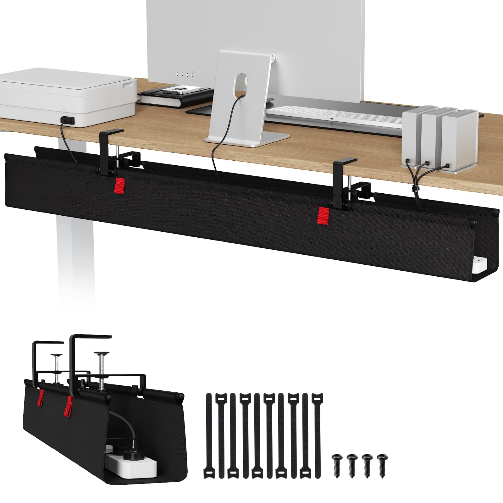 Under Desk Cable Management Tray