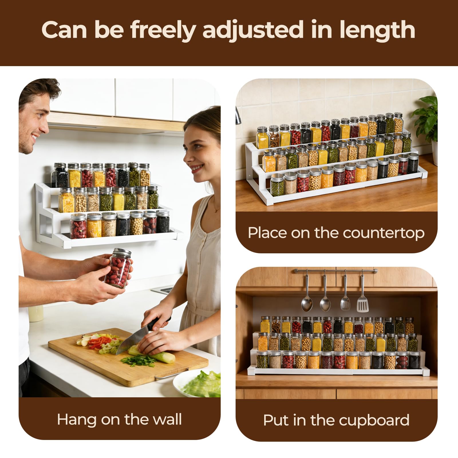 Spice Organizer for Kitchen Cabinet