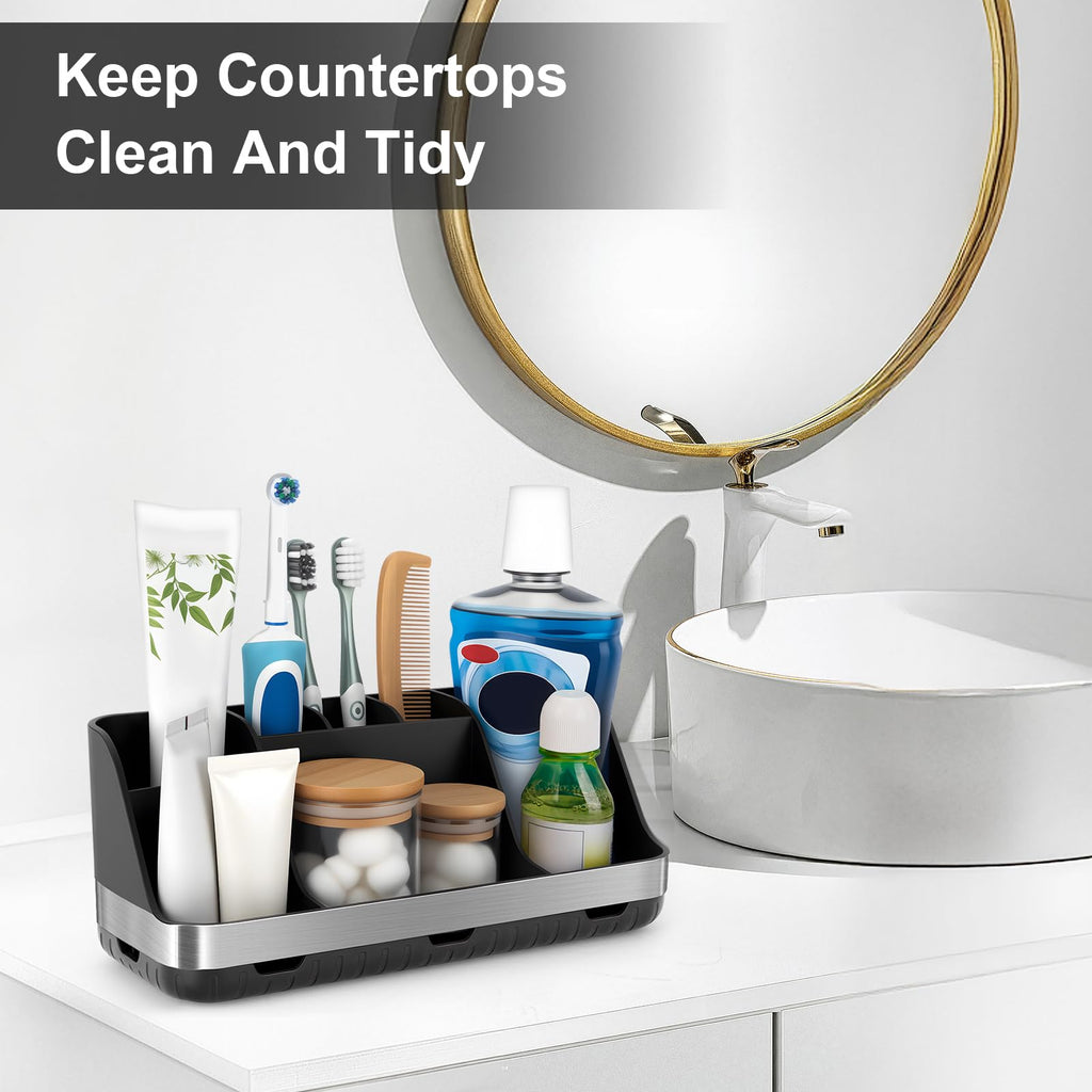 Seven Slot Kids Electric Toothbrush and Toothpaste Organizer