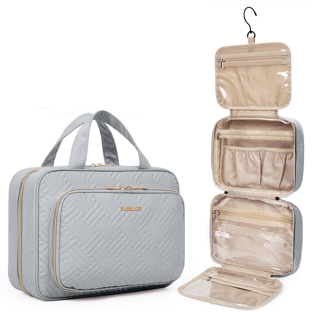 Hanging Travel Toiletry and Makeup Organizer with Transparent Cosmetic Bag