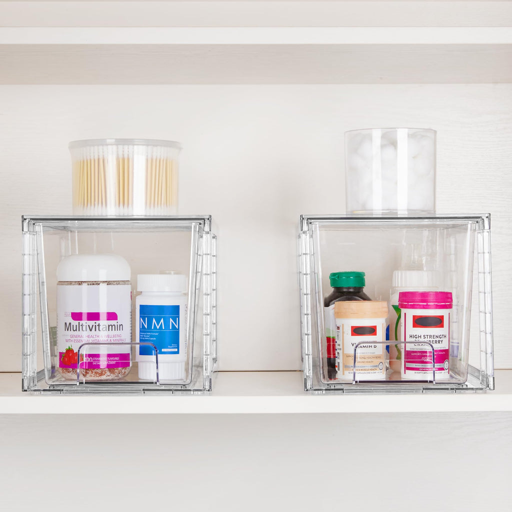 Large Stackable Storage Drawers for Home Organization