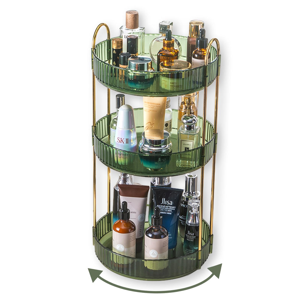 Large Capacity 360 Degree Rotating Makeup and Skincare Organizer