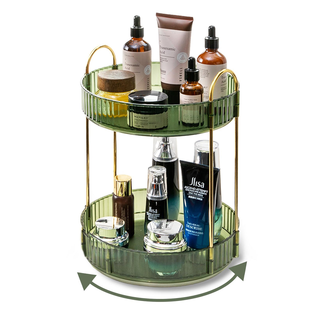 Large Capacity 360 Degree Rotating Makeup and Skincare Organizer